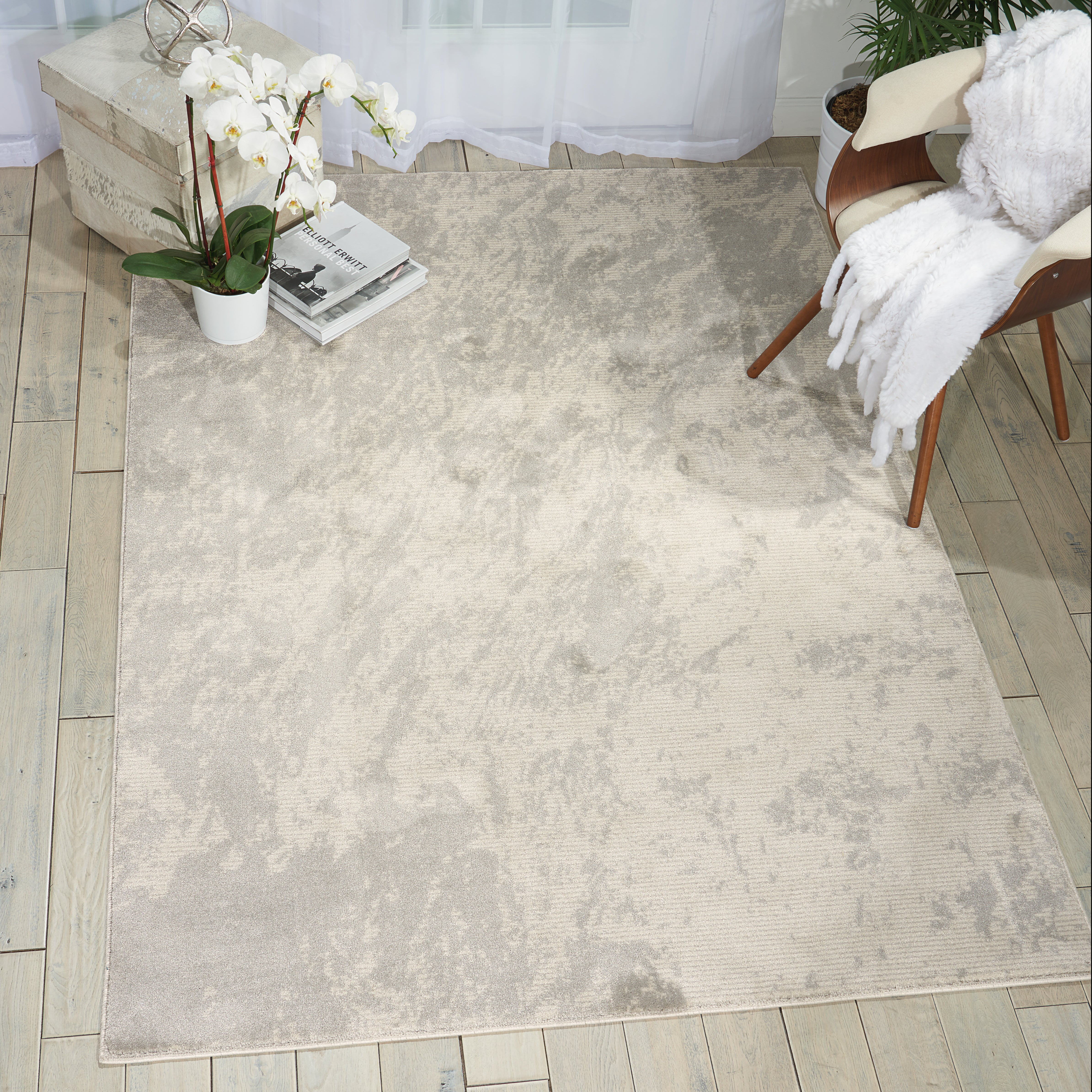 Nourison Maxell MAE12 Ivory/Grey Rug